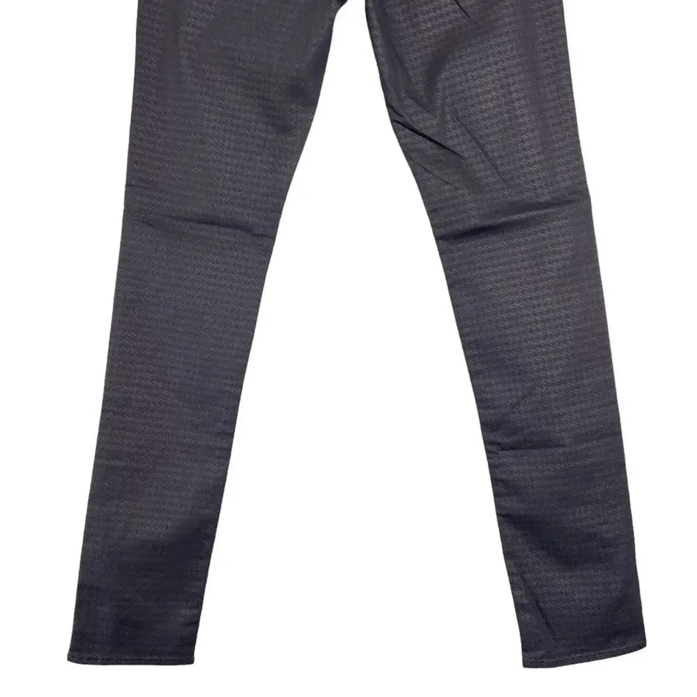 Mavi Gold Alexa Skinny Jeans Mid Rise 27x33 Black Houndstooth Pattern Denim NEW